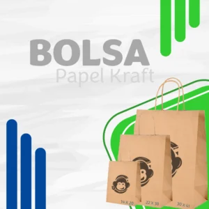 BOLSAS PAPEL KRAFT CON DISEÑO DE LOGO